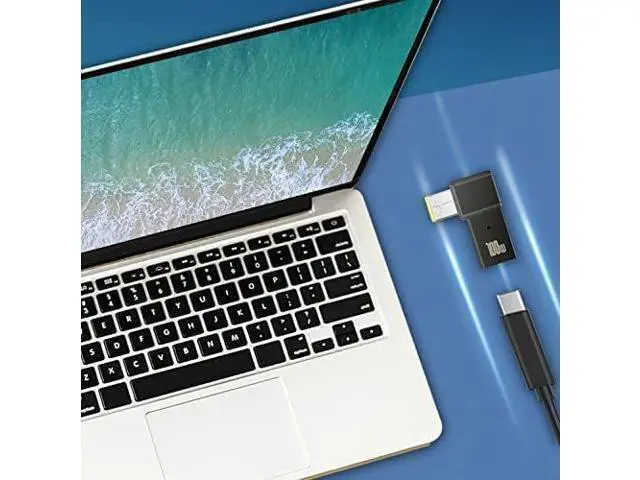 Alt view image 6 of 7 - USB C to DC Tip Adapter, 100W PD Power ThinkPad Laptop Charging Cable