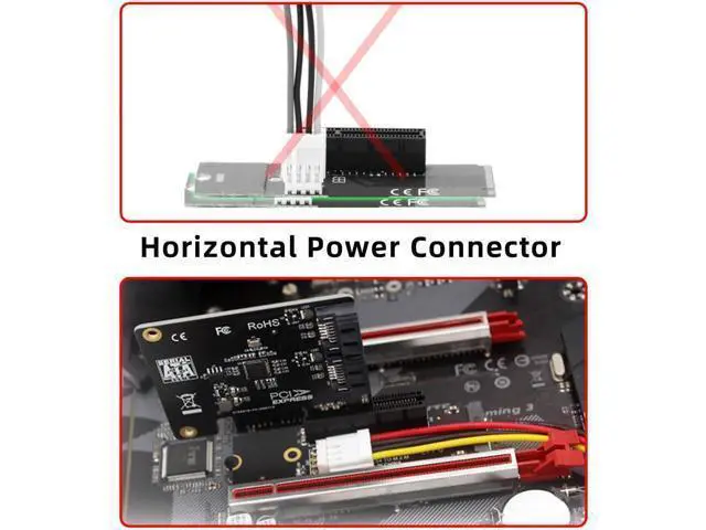 Alt view image 3 of 7 - M-Key 22x80mm Extender to PCI-E X1 X4 X8 X16 Graphics Card Riser Adapter PCI-Express for M2 2260 2280