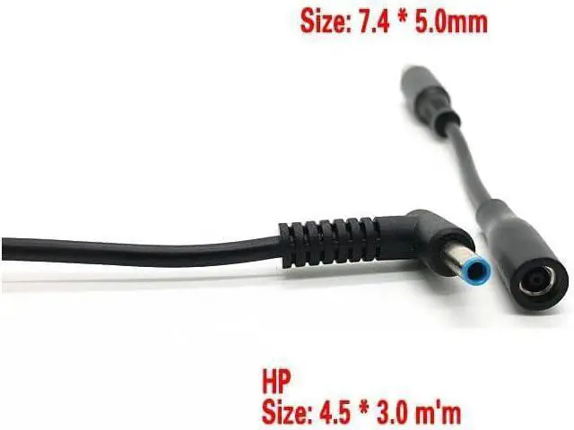 Alt view image 4 of 6 - Power Adapter 4.5mm Female to 7.4mm Male Tip Adapter Converter Cable for D-ELL Laptop Power Supply (for 45W/65W/90W Power), 4.5mm to 7.4mm
