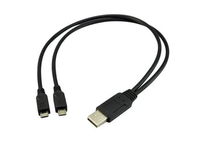 Alt view image 2 of 7 - Power up Two Micro USB Devices simultaneously from a Single USB Port with The Dual Micro USB Splitter Charge Cable