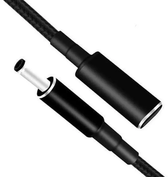 Main image of USB C to Slim Laptop Charging Cable, 0.8ft, 4.5x3.0mm for D-ELL