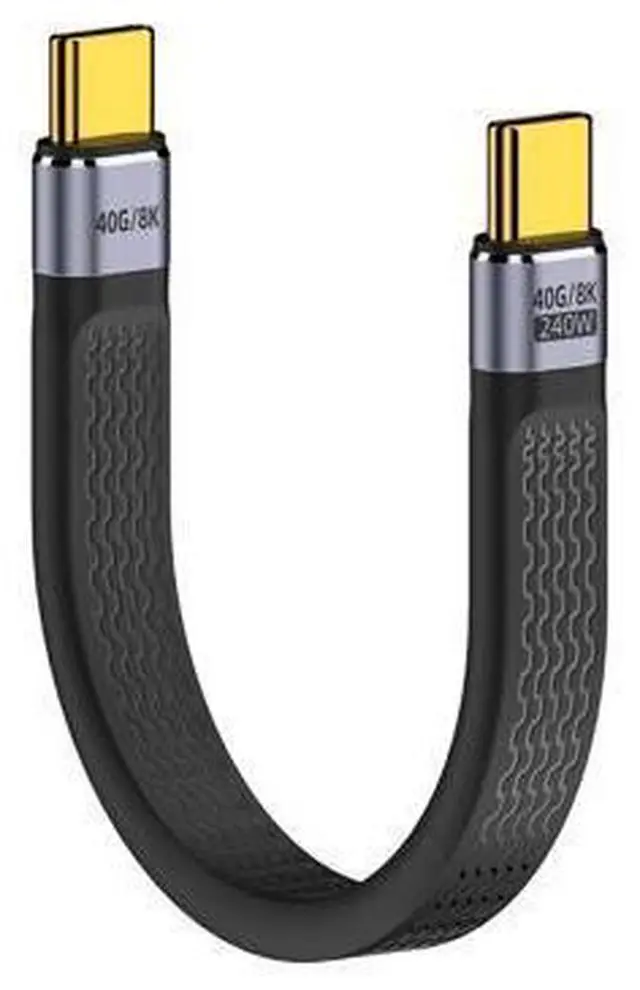 Main image of Short USB C Extension Cable 5Inch, 40Gbps, USB Type C Male to Male Extender Cord PD 100W, USB C Extender Cable Short Support 8K Video and Data Sync for Thunderbolt, Tablet, Phone