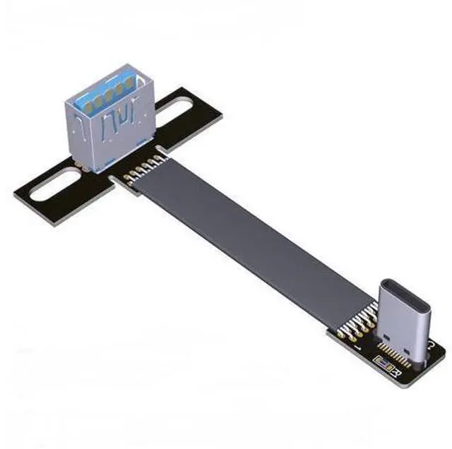 Main image of USB 3.1 Type-C Male to Type-A Female Flat Cable (10cm, T1B-S4B)