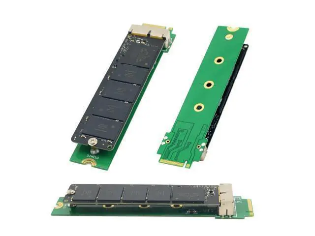 Alt view image 7 of 7 - PCI Express M.2 NGFF M-Key PCI-E 4X to 12Pin+16Pin Contacts SSD Convert Card for 2013 2014 2015 2016 2017 A1493 A1502 A1465 A1466