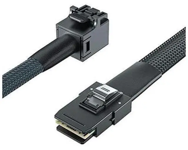 Main image of SFF-8643 to SFF-8087 Mini SAS HD Cable, SAS 3.0 to 2.0, Compatible with RAID Controllers, Servers, Backplanes and Hosts, 100-Ohm, 0.3-m(0.98ft)