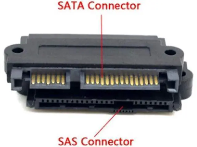 Alt view image 3 of 7 - Wixine 2Pcs Main Board Small Port SAS Hard Disk Adapter SFF-8482 to SATA 22 Pin Adapter Card