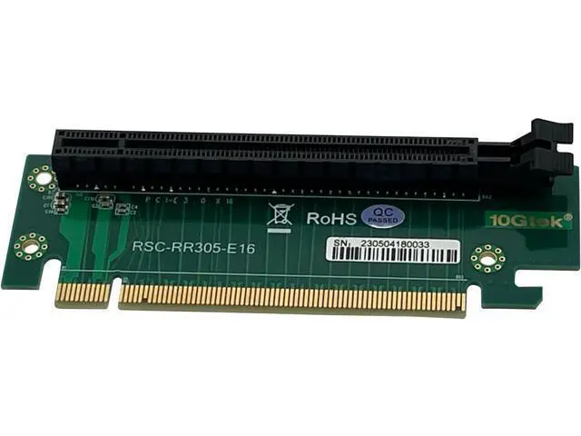 Alt view image 2 of 6 - PCI-Express 16x Riser Card 270-Degree R-Angle Riser Adapter Card for 2U, RS44SR-1(305)