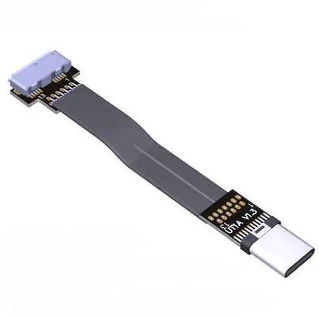 Main image of USB3.0 Type-C Male to Micro-B Female Flat Cable (3cm, T1A-W9B)