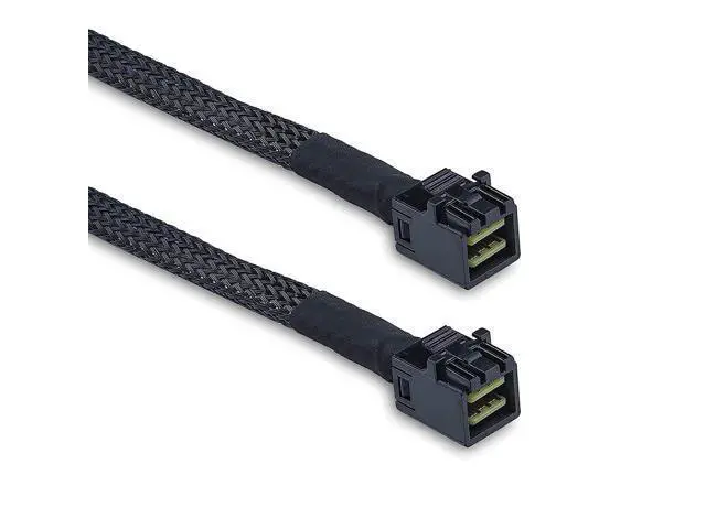 Alt view image 2 of 7 - SFF-8643 to SFF-8643 12G Internal Mini SAS HD Cable, with Sideband, for NVMe Backplane/RAID Controller, 100-Ohm, Straight to Straight, 0.3-m(0.9ft)