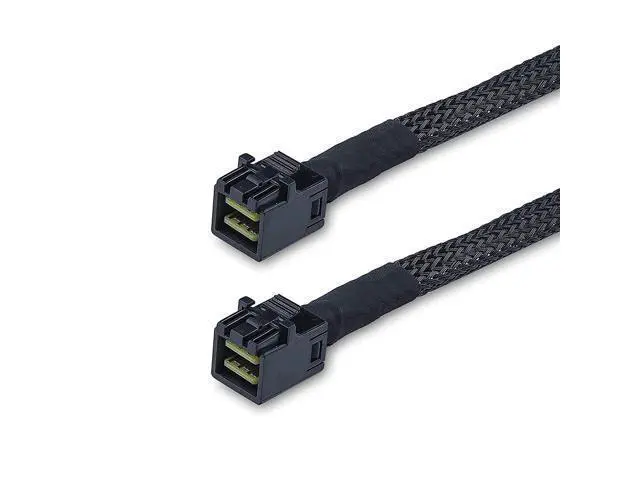 Alt view image 6 of 7 - SFF-8643 to SFF-8643 12G Internal Mini SAS HD Cable, with Sideband, for NVMe Backplane/RAID Controller, 100-Ohm, Straight to Straight, 0.3-m(0.9ft)