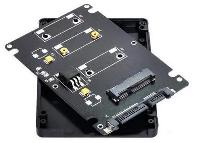 Main image of mSATA SSD Mini PCI-E to 2.5" SATA Hard Disk Enclosure Case Converter Adapter for MSATA SSD