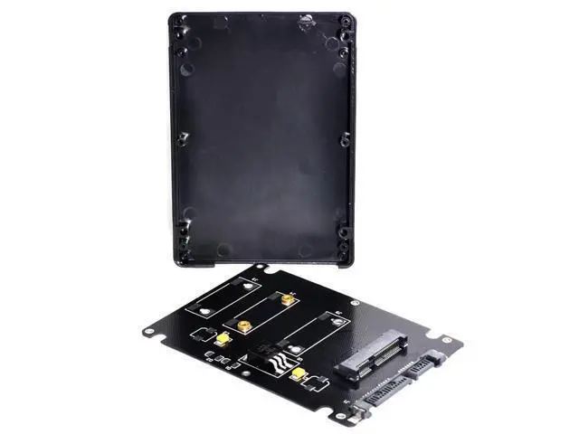Alt view image 3 of 7 - mSATA SSD Mini PCI-E to 2.5" SATA Hard Disk Enclosure Case Converter Adapter for MSATA SSD