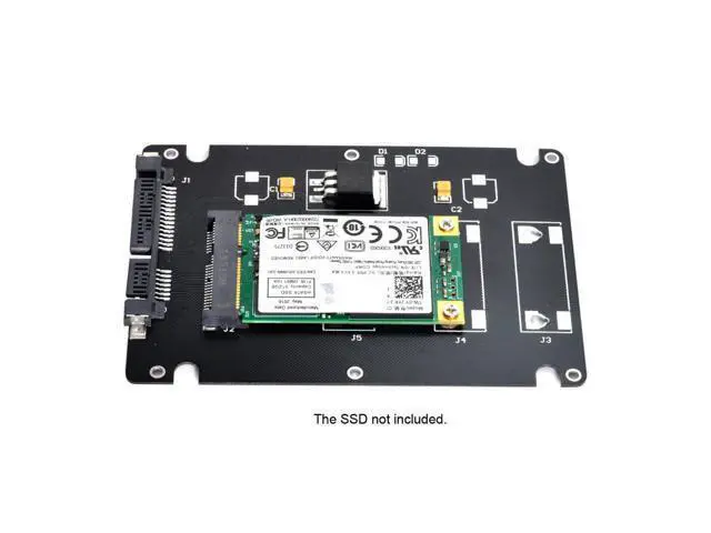 Alt view image 7 of 7 - mSATA SSD Mini PCI-E to 2.5" SATA Hard Disk Enclosure Case Converter Adapter for MSATA SSD