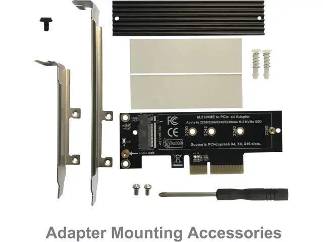 Alt view image 5 of 7 - M.2 NVME to PCIe 3.0/4.0 x4 Adapter, NVME/AHCI SSD to PCIe Expansion Card with Aluminum Heatsink Solution, Supports PCI-Express X4 X8 X16 Slots