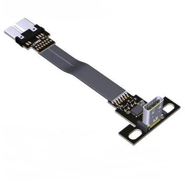 Main image of USB3.0 Type-C Male to Micro-B Female OTG Flat Cable (15cm, T5B-W6B)