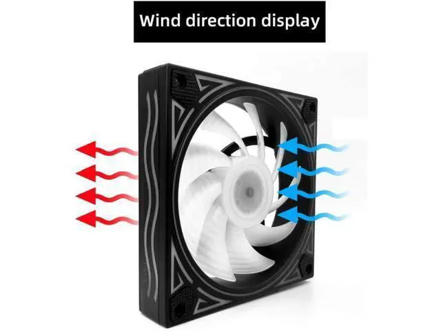 Alt view image 4 of 7 - Billow 120mm Adjust RGB Computer Case PC Cooling Fan RGB Quiet with IR Remote New Computer Cooler RGB CPU Case Fan Five in One (5 Fans with Standard Controller Kits)