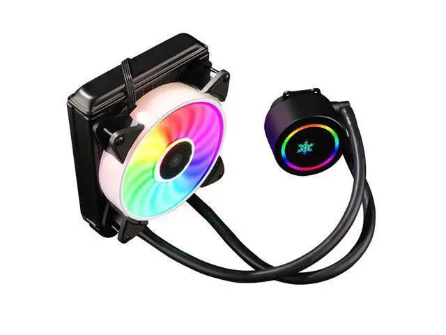 Alt view image 4 of 6 - CPU Liquid Cooler, CPU Water Cooling Cooler Fan Ventilador 120 RGB For Intel LGA 1150 1151 1155 1200 1366 2011 AMD AM3 AM4 Liquid Radiator