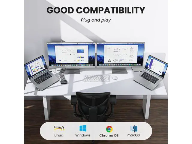 Alt view image 3 of 7 - USB Switch for 4 PC USB 3.0 Switcher 4 in 4 out, USB 3.0 KVM Switch for 4 PC Share 4 USB Devices Keyboard, Mouse, Printer, Scanner, U disk with Wired Remote and 4 USB 3.0 A to A Cables