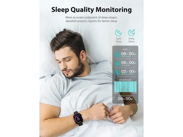 Alt view image 6 of 7 - 1.91'' Smart Watch for Men Women, Answer/Make Call, 50+ Sports Modes, Fitness Tracker with SpO2/Heart Rate/Sleep Monitor, Voice Assistant, Smartwatch for iPhone iOS Android, Step Calorie and More