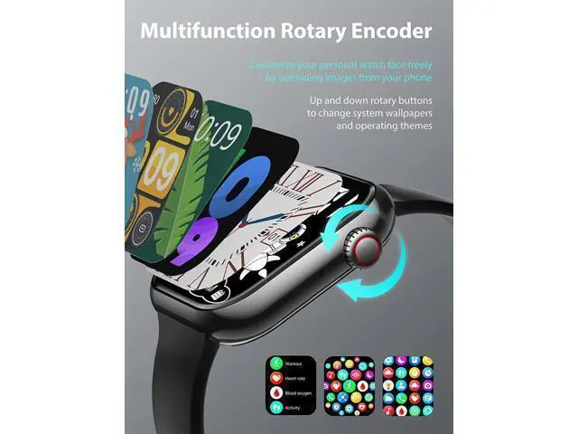 Alt view image 7 of 7 - 1.91'' Smart Watch for Men Women, Answer/Make Call, 50+ Sports Modes, Fitness Tracker with SpO2/Heart Rate/Sleep Monitor, Voice Assistant, Smartwatch for iPhone iOS Android, Step Calorie and More
