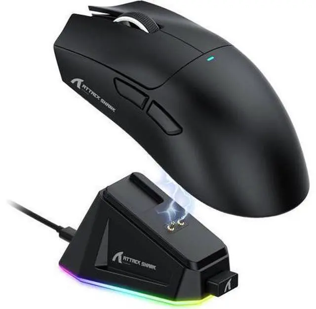 Main image of Hitoor Ultra-Light Triple Mode (Wired, 2.4GHz Wireless & Bluetooth) Gaming Mouse, PAW3311 Optical Sensor, up to 22K DPI 5 programmable Buttons, Magnetic Charging Dock, Gaming Mice for Laptops, PC/Mac