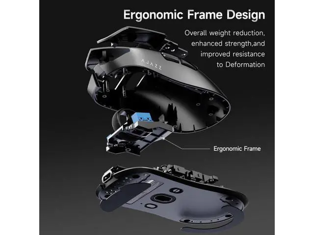 Alt view image 4 of 7 - AUTYUE AJ200P Wireless Gaming Mouse, Tri-Mode Bluetooth/2.4G/Wired PC Mouse with Magnetic Charging Dock, 65g Ultra-Lightweight Ergonomic Rechargeable Smart Mouse for Pro Gamer, 24000 DPI, PC/Mac