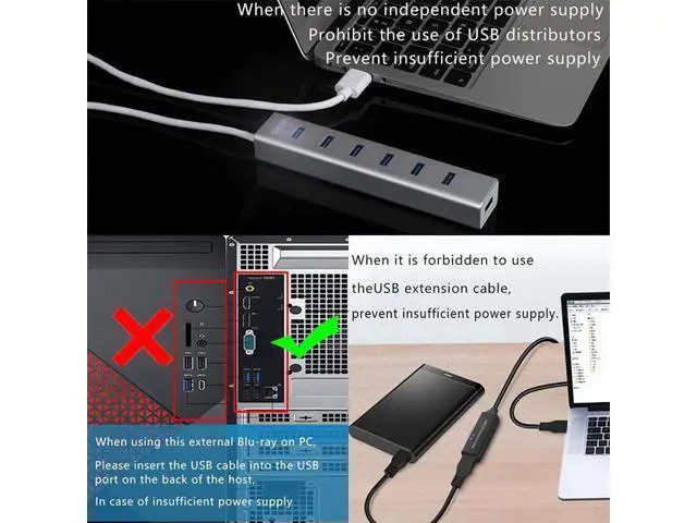 Alt view image 5 of 7 - Aluminum External 3D Blu Ray CD DVD Optical Drive, USB 3.0 Type-C Blu-ray CD/DVD+/-RW Burner Player Writer Reader Rewriter, External CD/DVD Drive for Laptop Desktop with Windows XP/7/8/10 Mac OS