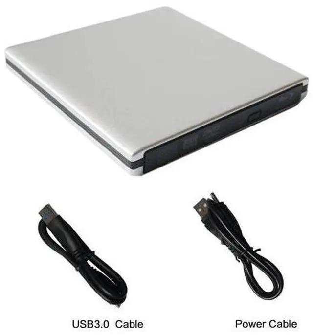 Alt view image 7 of 7 - Aluminum External 3D Blu Ray CD DVD Optical Drive, USB 3.0 Type-C Blu-ray CD/DVD+/-RW Burner Player Writer Reader Rewriter, External CD/DVD Drive for Laptop Desktop with Windows XP/7/8/10 Mac OS