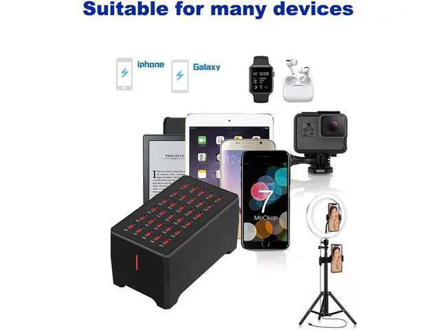 Alt view image 7 of 7 - Hitoor USB Charger Station, 30-Port USB 150W/30A Multiple USB Charging Station, Multi Ports USB Charger Station for Smartphones, Tablets, and Other USB Devices giyqxHw