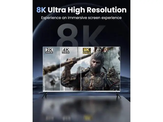 Alt view image 3 of 7 - Hitoor 8K@60Hz 4K@120Hz HDMI 2.1 Audio Extractor Splitter with HDMI 7.1CH+Optical SPDIF/Coaxial 5.1CH+3.5mm Jack Audio Out, HDMI Audio Converter Support HDCP 2.3 VRR Compatible with Do-bb-ly Soundbar