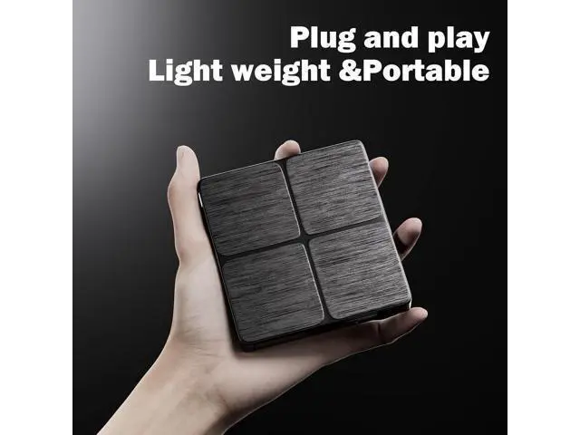 Alt view image 7 of 7 - Hitoor External Blu Ray Drive-Portable Blu Ray DVD Player, Read and Write BD/DVD/CD, USB 3.0 Type C Blu Ray Player External CD DVD Drive, Portable DVD Player for Laptop Desktop PC Windows ,Linux,MacOS