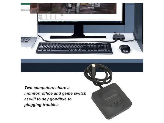 Alt view image 6 of 7 - Hitoor USB C Switch, 8K@60Hz USB C Switch Bi-Directional 2 in 1 Out or 1 in 2 Out,Type C Switch Selector with Power Indicator for PCs, Support USB 3.1 Gen 2 10Gbps Data Transmission, 100W Charging