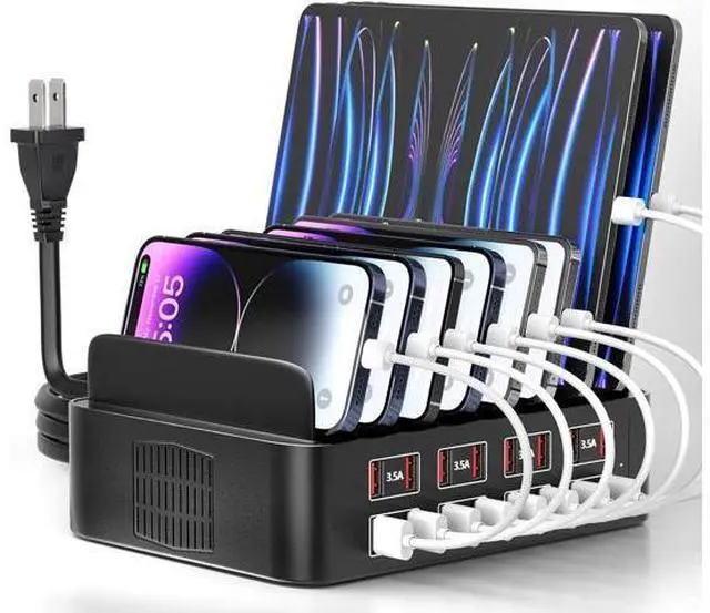 Main image of Hitoor 150W USB Charging Station for Multiple Device, 16 Ports USB Multi Charger Station with Fast Charging, Cellphone Charging Station for A-p-p-l-e Devices Fire Tablets i-P-hone Android Smartphones