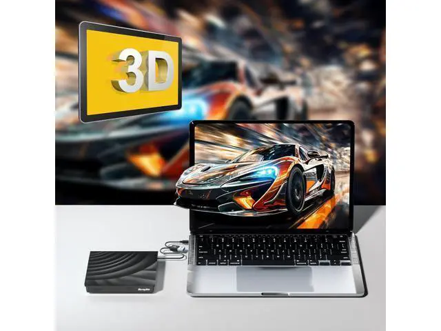 Alt view image 7 of 7 - External Blu Ray CD DVD Drive, USB 3.0 Type-C Portable 3D Bluray CD DVD Reader Slim Optical Bluray DVD Drive for Mac-Book Laptop Desktop PC Laptop Compatible with Mac OS Windows XP/7/8/10/11