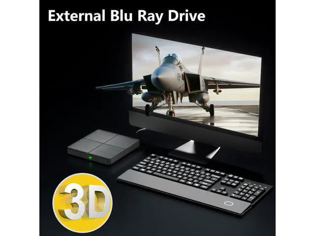 Alt view image 6 of 7 - Hitoor External Blu Ray Drive, USB 3.0 Type-C 3D Bluray CD DVD BD Reader Player Slim Optical Bluray CD/DVD Burner for MacBook Laptop Desktop PC Compatible with Mac OS Windows XP/7/8/10/11