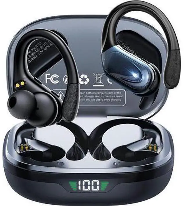 Main image of Ture Wireless Earbuds, in Ear Bluetooth Headphones with Built-in Mic, 75Hrs Playtime Sport Earphones with Digital Display & CVC 8.0, IPX7 Waterproof Over-Ear Headphones for Workout Running Outdoor