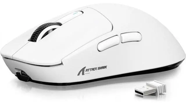 Main image of Hitoor Wireless Gaming Mouse, 49g Ergonomic Computer Mouse, Triple Modes PAW3395 26K DPI Optical Sensor, 200h Battery Life, Programmable Buttons, Gaming Accessories for PC/Laptop/Mac (White)