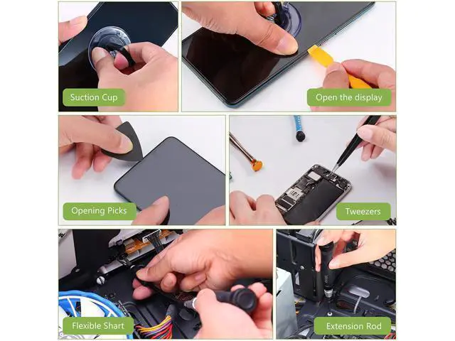 Alt view image 7 of 7 - PC Repair Tools Screwdriver Set, 145 in 1 Precision Screwdriver Set with 132 Screwdriver Bits, Magnetic Repair Tool Kit with Portable Case for Smartphones, MacBooks, Laptops, Watches