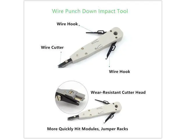 Alt view image 5 of 7 - Network Cable Repair Maintenance Tool Kit Set 11 in 1 Portable Phone Cable Crimper 8P8C 4P4C 6P6C Connectors RJ45 RJ11 Cat5 Cat6 Cable Tester