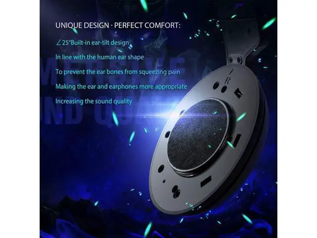 Alt view image 4 of 7 - Hitoor Wired Gaming Headset & for Xbox one Headset & PS4 Gaming Headset, 3.5mm Surround Stereo Gaming Headphones with Mic Soft Memory Earmuffs for PC,Laptop, PS3
