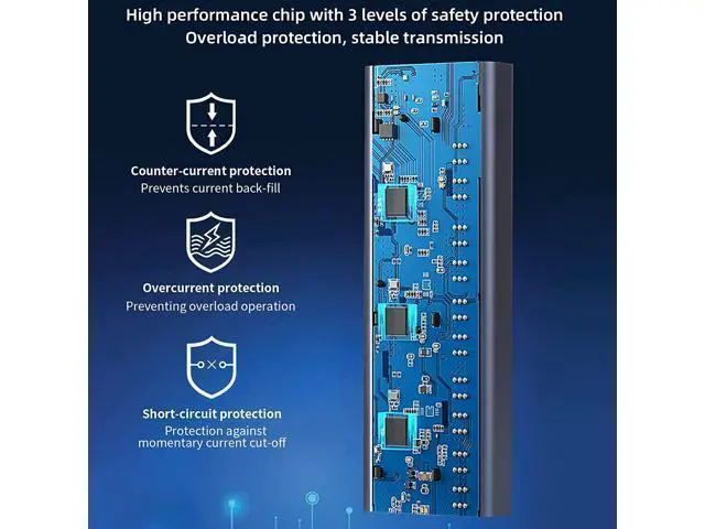 Alt view image 3 of 7 - Aluminum Powered USB 3.0 Hub, 7-Port USB Hub Splitter (4 USB 3.0 Data Transmission Ports + 2 Smart Charging Ports + 1 PD Charging Port), with 36W (12V/3A) Power Adapter and Independent Switch
