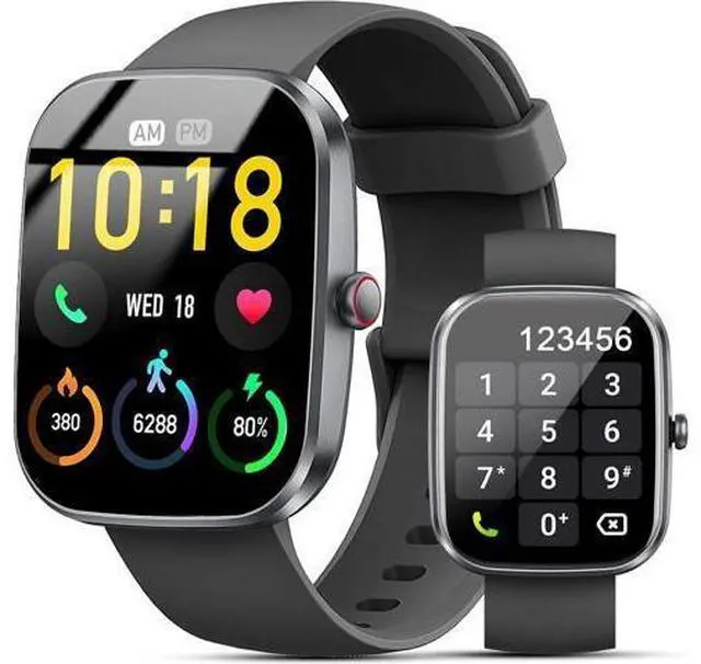 Main image of Hitoor Smart Watch, 1.91" HD Fitness Watch with Make/Answer Call, Activity Trackers, IP68 Waterproof Smartwatch with 110+ Sports, SpO2/Heart Rate/Sleep Monitor, Fitness Tracker for Android/iOS Phones