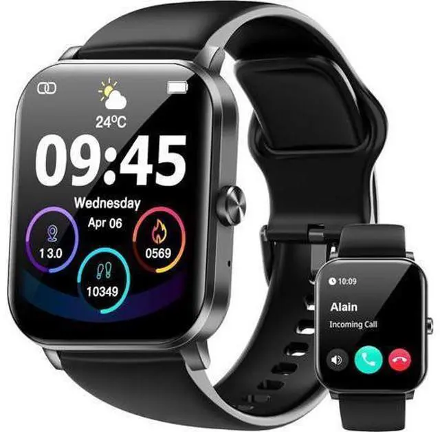 Main image of Hitoor Smart Watch, 1.85"HD Smartwatches for Men, (Answer/Make Calls), Fitness Tracker with 120+ Sport Modes, IP68 Waterproof Fitness Watch, Heart Rate, Sleep, SpO2 Monitor, Smartwatch for Android IOS