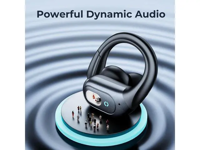 Alt view image 2 of 6 - Hitoor Wireless Earbuds, Bluetooth Headphones 90Hrs Playtime with IPX7 Sweatproof Sport Over Ear Buds with Noise Canceling Mic, Deep Bass in Ear Earphones for Workout Exercise Gym TV Phones Laptops