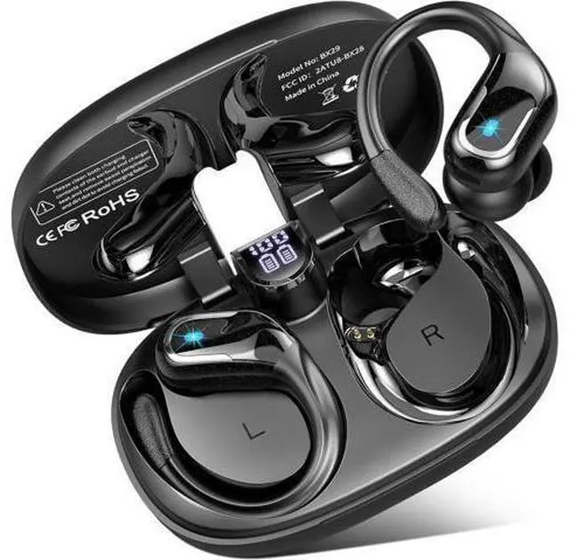Main image of Hitoor Wireless Earbuds, 75Hrs Bluetooth 5.4 Headphones, Bluetooth Earbuds with ENC Noise Canceling Mic, Bass Stereo Wireless Earphones, IP7 Waterproof Over Ear Buds with Earhooks for Running/Workout