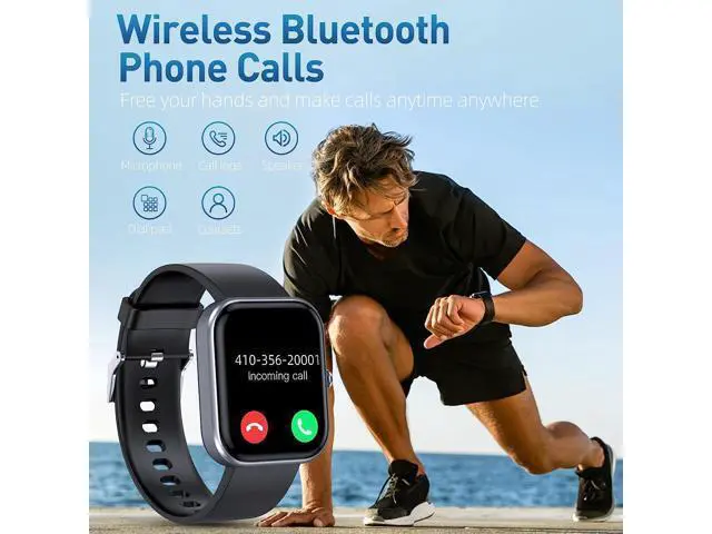 Alt view image 2 of 7 - Smart Watch (Answer/Make Call), 2-Inch Fitness Tracker 100+ Sports Modes, Smart Watches for Men Women IP67 Waterproof, Smartwacth with Step Sleep Calories Monitoring Pedometer for iOS Android Phones