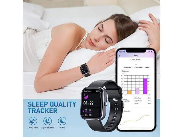 Alt view image 6 of 7 - Smart Watch (Answer/Make Call), 2-Inch Fitness Tracker 100+ Sports Modes, Smart Watches for Men Women IP67 Waterproof, Smartwacth with Step Sleep Calories Monitoring Pedometer for iOS Android Phones