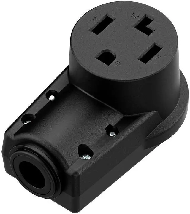 Main image of NEMA 14-30R Plug,14-30 30A/125/250V Female Connector, (ETL Certified) 30Amp 125/250Volt Cord End Socket, Female 30A Dryer Receptacle, Heavy Duty, Black.