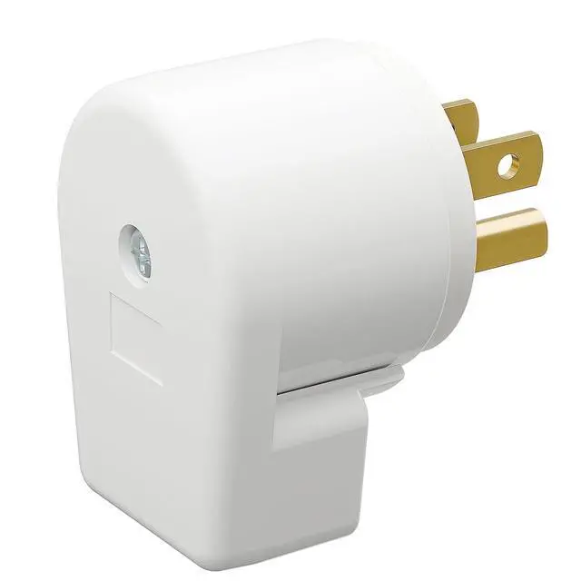 Alt view image 7 of 7 - 12-Direction Adjustable Nema 5-15P Right Angle AC Plug - 5 Pack, 15A, 125V, White, ETL Verified