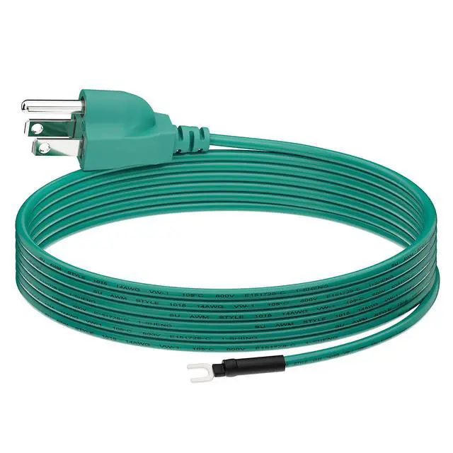 Alt view image 3 of 7 - (2-Pack) Network Cabinet Grounding Cord,6-Feet 14AWG Nema 5-15 USA 3-Prong Ground Extension Cord for Shielded Ethernet Patch Panel, Shielded Ethernet Panel Ground Cord.